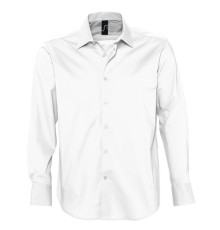 Рубашка "Brighton", белый_S, 97% хлопок, 3% эластан, 140г/м2