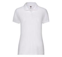 Поло "Lady-Fit 65/35 Polo", белый_XS, 65% п/э, 35% х/б, 170 г/м2