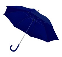 Зонт-трость с пластиковой ручкой, механический, белый, D=103 см, 100% полиэстер