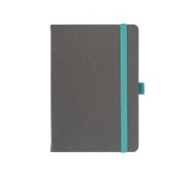 Ежедневник Alfa Note Fantasy А5, серый/бирюзовый, недатированный, в твердой обложке