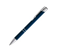 Ручка шариковая, BETA SOFT Soft Touch, металл, темно-синий