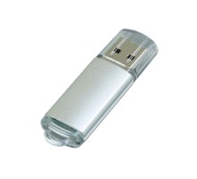 USB 2.0- флешка на 32 Гб с прозрачным колпачком