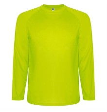 Спортивная футболка MONTECARLO L/S мужская, ФЛУОРЕСЦЕНТНЫЙ ЖЕЛТЫЙ 2XL