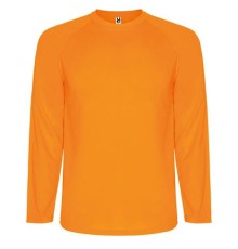 Спортивная футболка MONTECARLO L/S мужская, ФЛУОРЕСЦЕНТНЫЙ ОРАНЖЕВЫЙ 2XL